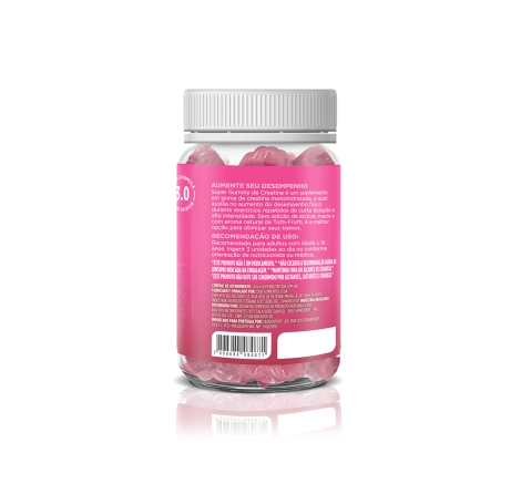 Super Gummy Creatina Sabor Tutti-Frutti (60 gomas)