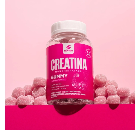 Super Gummy Creatina Sabor Tutti-Frutti (60 gomas)