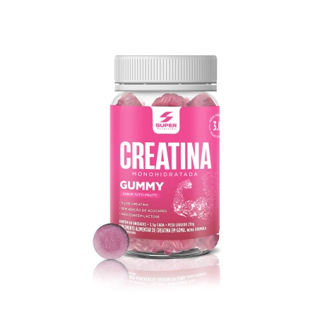 Super Gummy Creatina Sabor Tutti-Frutti (60 gomas)
