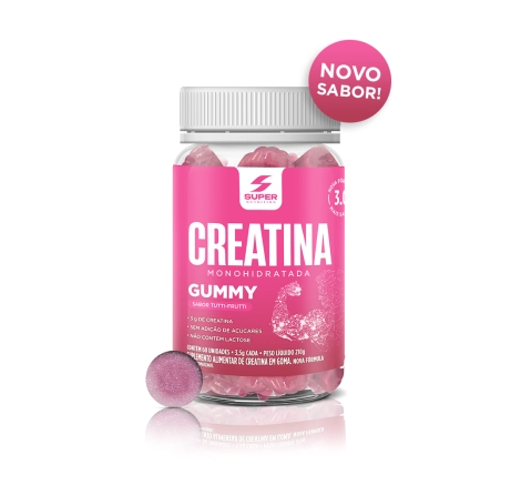 Super Gummy Creatina Sabor Tutti-Frutti (60 gomas)