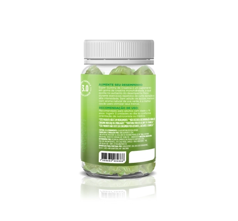 Super Gummy Creatina Sabor Uva Verde (60 gomas)