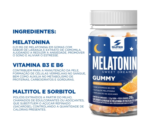 Super Gummy Melatonina (60 gummies)