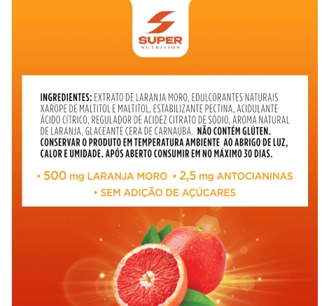 Super Gummy Moro HD 30 gomas ingredientes