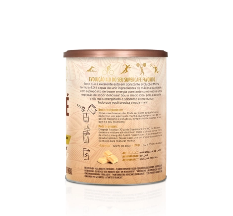 lata Desincoffee Supercafé Chocolate Branco verso