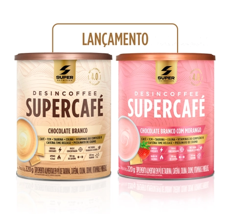 Supercafé - Compre 01 Chocolate Branco + 01 Chocolate Branco com Morango