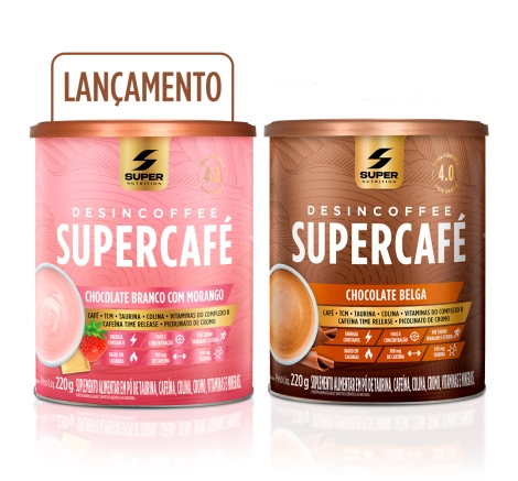 Supercafé - Compre 01 Chocolate Branco com Morango + 01 Chocolate Belga