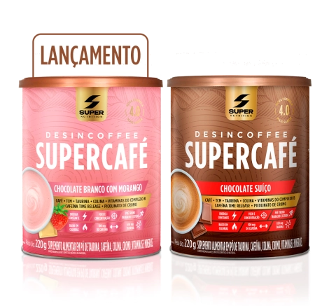 Supercafé - Compre 01 Chocolate Branco com Morango + 01 Chocolate Suíço