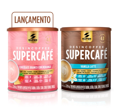 Supercafé - Compre 01 Chocolate Branco com Morango + 01 Vanilla Latte