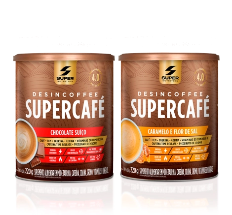 Supercafé - Compre 01 Chocolate Suíço + 01 Caramelo c/ Flor de Sal