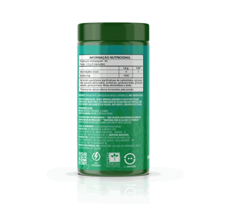 Superfood Spirulina 60 cápsulas Tabela Nutricional