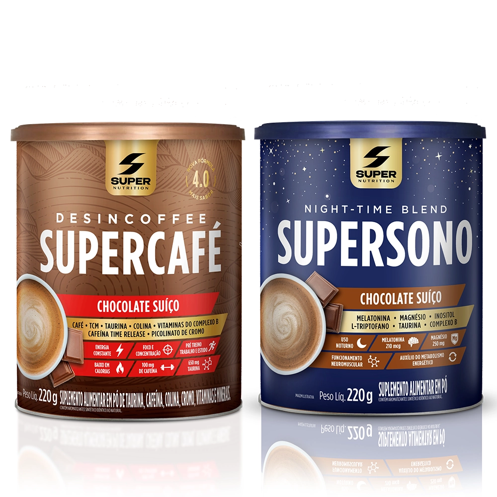 Combo Supercafé Chocolate Suíço + Supersono | Desinchá