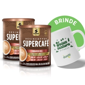 Compre 02 Supercafés Cinnamon Roll, Ganhe 01 Caneca de Brinde