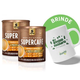 Compre 02 Supercafés Caramelo c/ Flor de Sal, Ganhe 01 Caneca de Brinde
