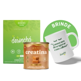 Desinchá Dia 60 + Caramelo de Creatina, Ganhe Caneca Vamos nos Desesperar com Calma