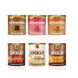 Super Combo: 03 Caramelos de Creatina + 03 Supercafés