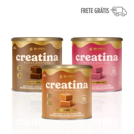Caramelos de Creatina | Combo 3 Latas (Caramelo, Brigadeiro&nbsp;e&nbsp;Morango)