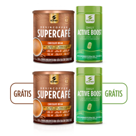 Combo Em Dobro: Supercafé Chocolate Belga + Active Boost