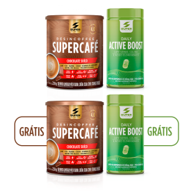 Combo Em Dobro: Supercafé Chocolate Suíço + Active Boost