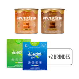 Compre 02 Caramelos de Creatina, Ganhe 02 Desinchá 60 sachês