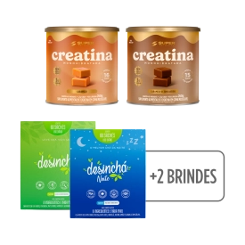 Compre 02 Caramelos de Creatina, Ganhe 02 Desinchá 60 sachês