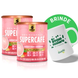 Compre 02 Supercafés Chocolate Branco&nbsp;com&nbsp;Morango, Ganhe 01 Caneca de Brinde