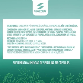 Compre 2, Leve 3 Spirulina Premium 60 Cápsulas Concentradas