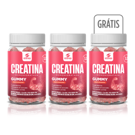 Compre 2 Leve 3 Super Gummy Creatina Sabor Morango
