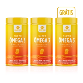 Kit com 3 unidades do Super Ômega 3 EPA + DHA (60 cápsulas) frente