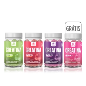 Kit 04 Super Gummy Creatina Sabores
