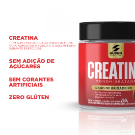 Dado de Creatina Sabor Brigadeiro Super Nutrition (40 unidades)