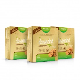 Kit com 3 Chá sabor Cookies