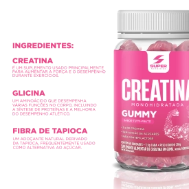 Compre 3 Leve 4 Super Gummy Creatina Sabores