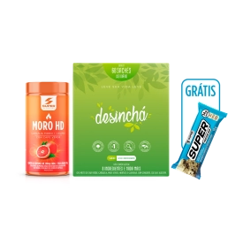 Moro HD + Desinchá 60 dias + Brinde Barrinha Protein Bar