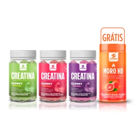 Moro HD Laranja Moro + Gummy Creatina Morango + Amora + Uva Verde